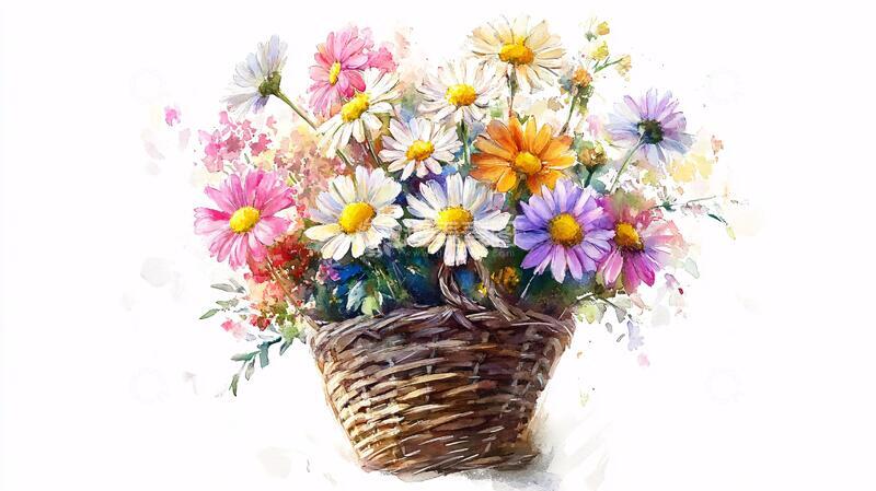 高清大图下载【趣麦麦图】唯美花篮花篮鲜花花束