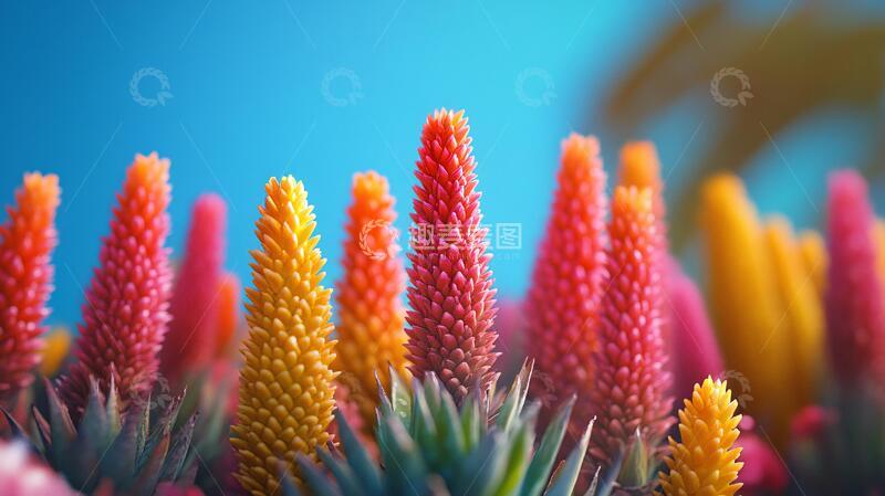 高清大图下载【趣麦麦图】创意松花植物松花花朵