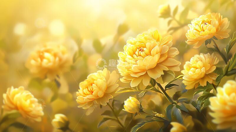 高清大图下载【趣麦麦图】唯美菊花背景1