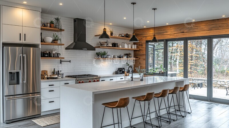 高清大图下载【趣麦麦图】白色橱柜灰色台面18