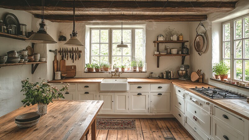 高清大图下载【趣麦麦图】乡村厨房装饰灵感1