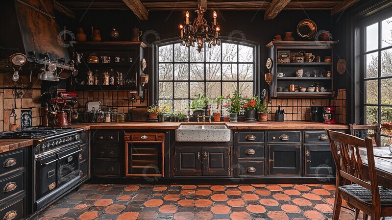 高清大图下载【趣麦麦图】复古厨房装饰3