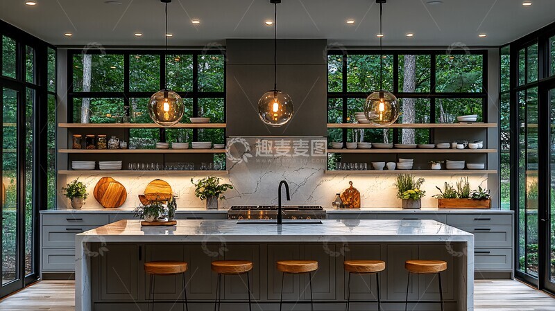 高清大图下载【趣麦麦图】灰色柜台白色台面2