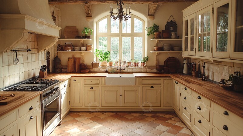 高清大图下载【趣麦麦图】木纹橱柜瓷砖地2