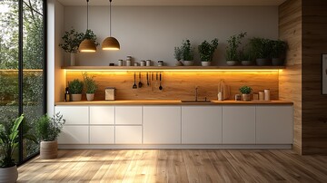 白柜浅木台灯饰