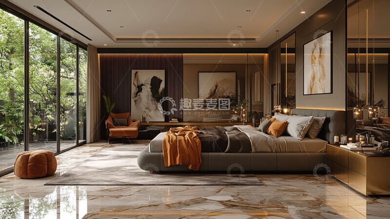 奢华现代卧室16