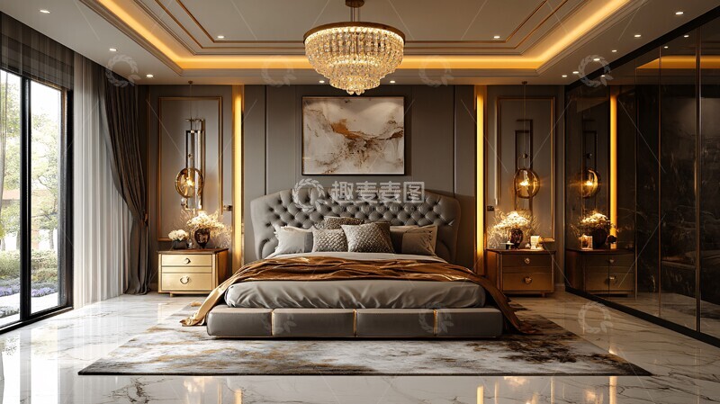 奢华现代卧室15
