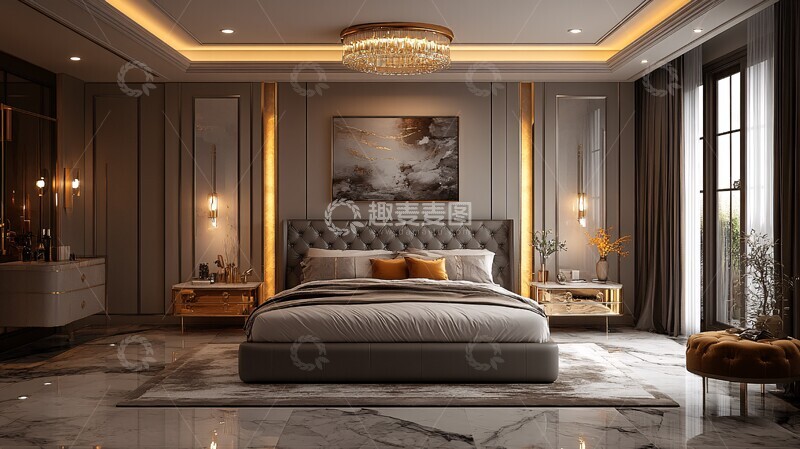 奢华现代卧室17