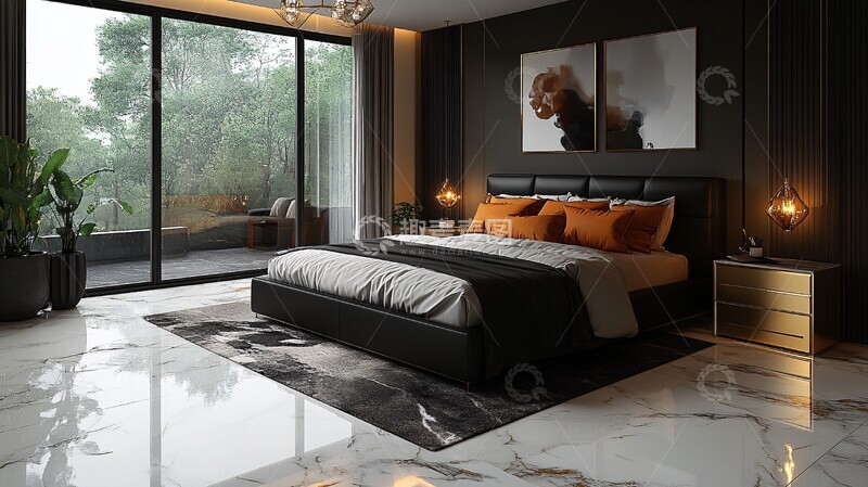 奢华现代卧室风格1