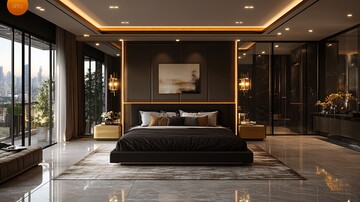 奢华现代卧室风格2