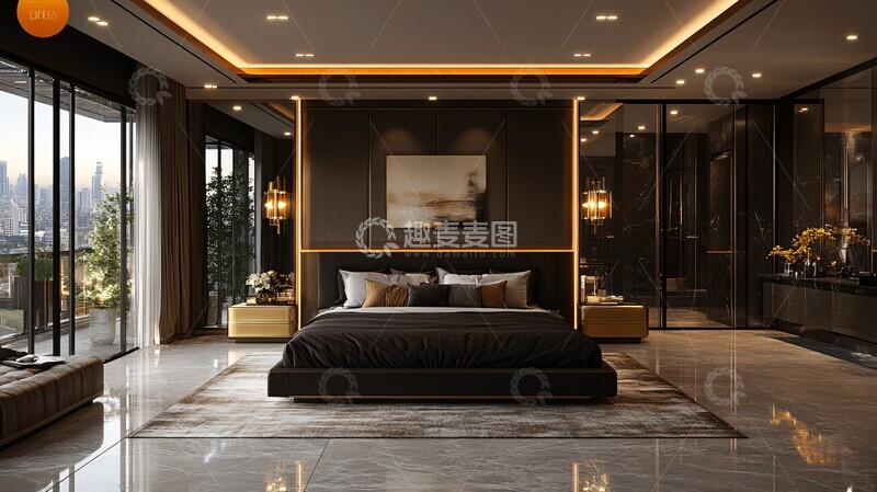 奢华现代卧室风格2