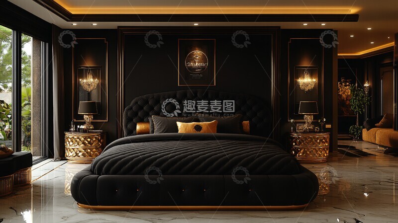 奢华现代卧室11