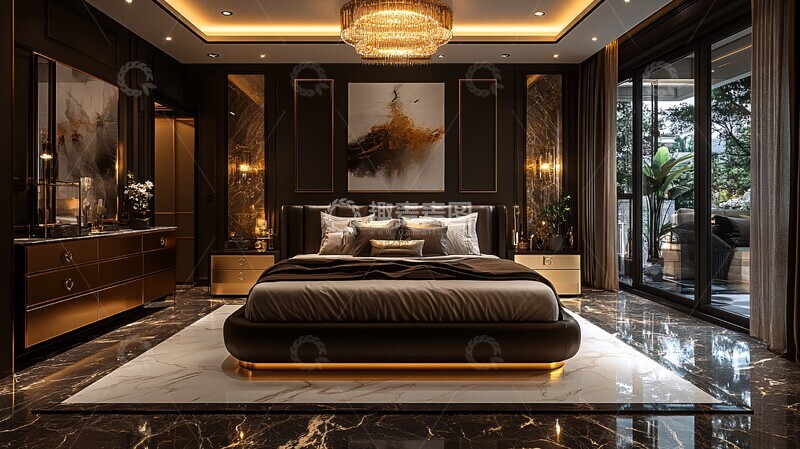 奢华现代卧室13