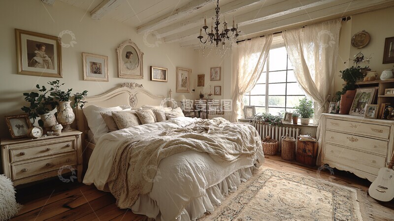 高清大图下载【趣麦麦图】浪漫风格卧室布置