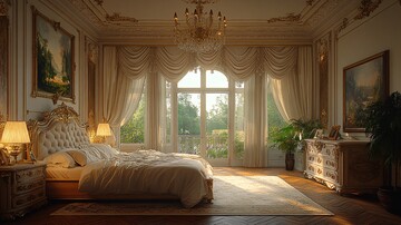 复古欧式卧室布置2