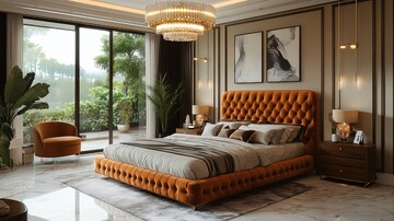 金色床与现代艺术3