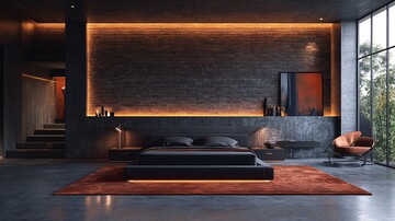 工业风卧室布置2