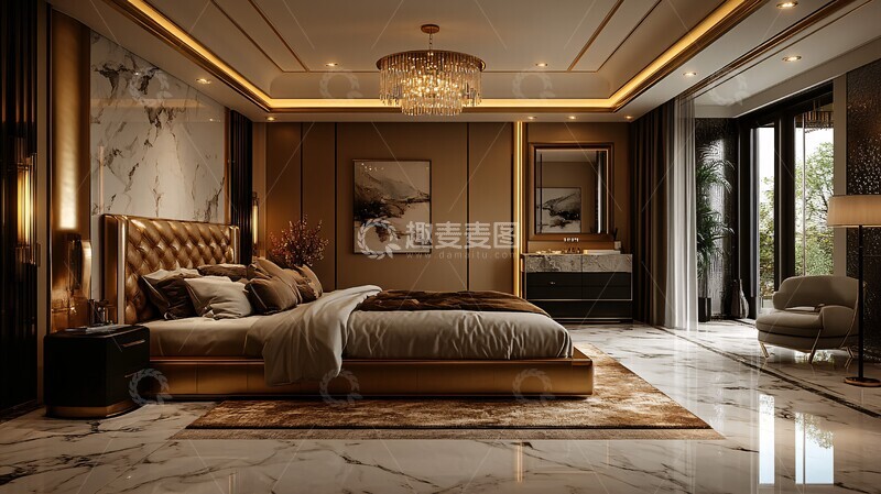 奢华现代卧室设计7