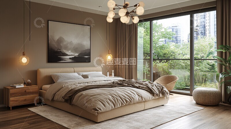 高清大图下载【趣麦麦图】北欧简约卧室设计