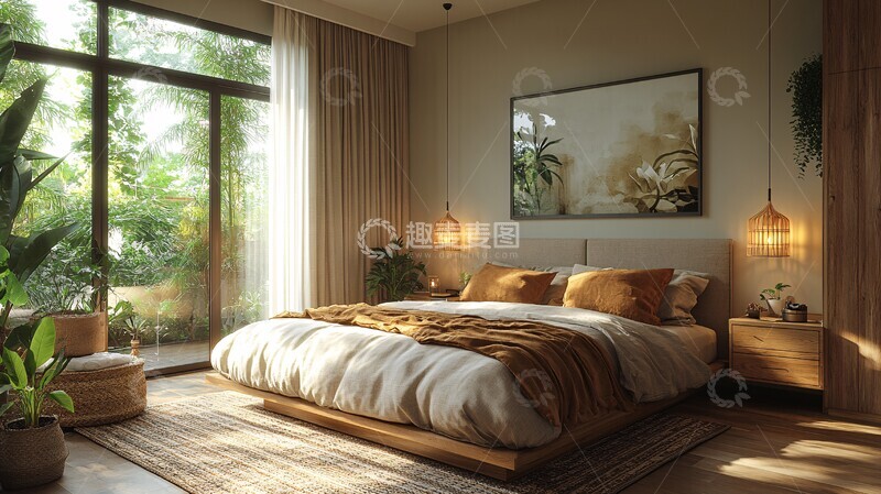 高清大图下载【趣麦麦图】北欧风卧室设计2