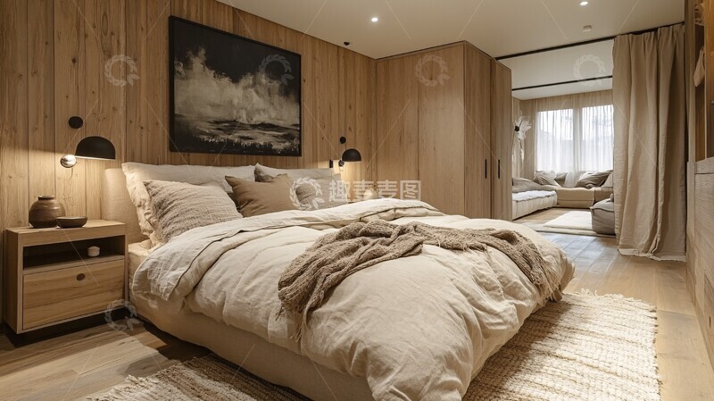 高清大图下载【趣麦麦图】北欧风卧室设计