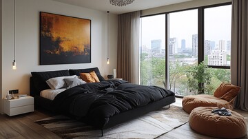 黑白床头简约灯3