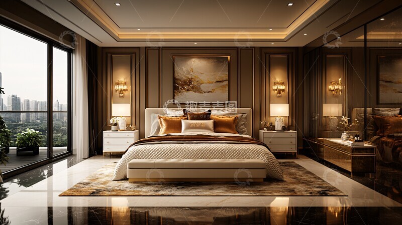 黄金床奢华卧室2