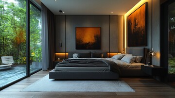 灰色床与现代艺术2