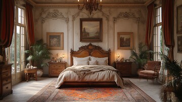 复古欧式卧室布置9