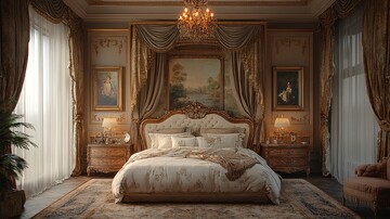 复古欧式卧室布置10