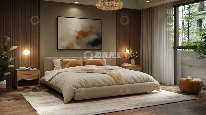 高清大图下载【趣麦麦图】简约卧室设计2