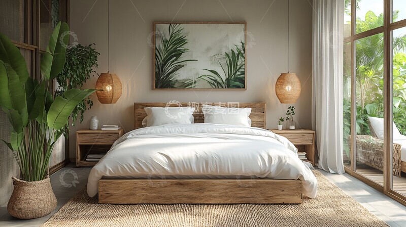 高清大图下载【趣麦麦图】简约卧室空间2