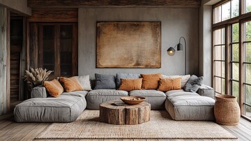 木质沙发客厅布置3