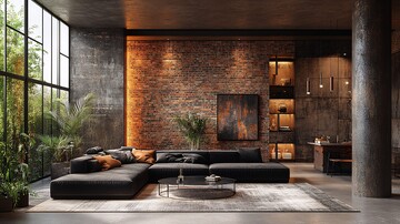 工业风客厅设计3