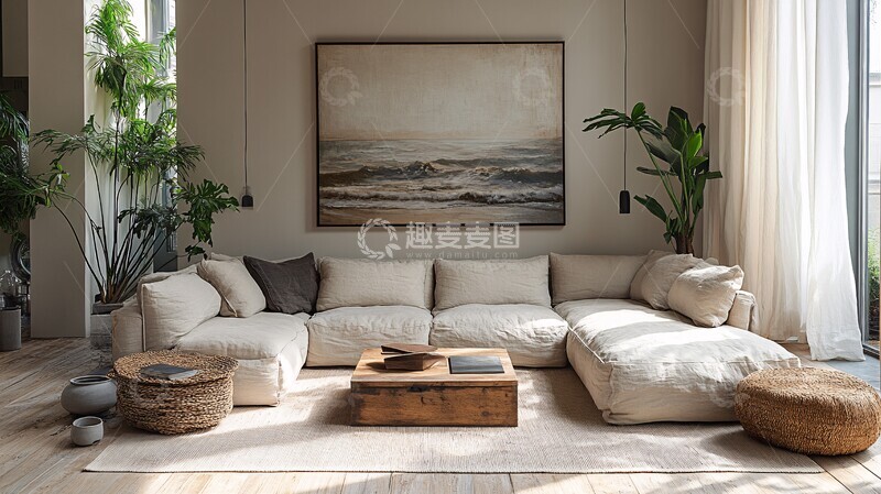 高清大图下载【趣麦麦图】简约客厅布置