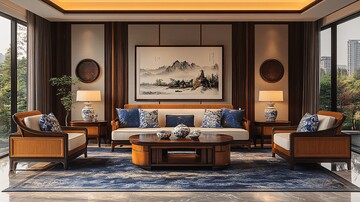 红木沙发雕刻桌2