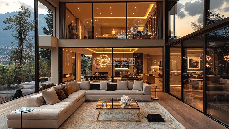 高清大图下载【趣麦麦图】现代客厅沙发装饰2