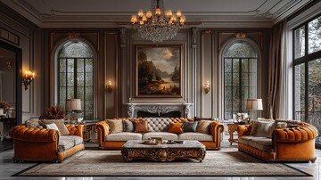 古典客厅家居布置1