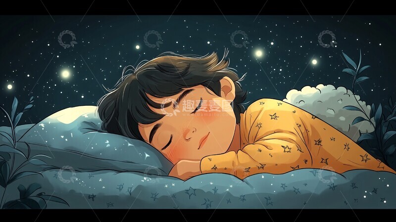 高清大图下载【趣麦麦图】舒适两件式睡衣