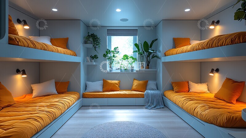 高清大图下载【趣麦麦图】睡眠家具向量设计卧室