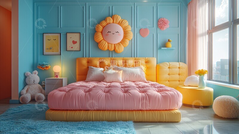 高清大图下载【趣麦麦图】卧室睡眠概念图