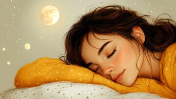 冬夜安眠图冬夜安眠女人