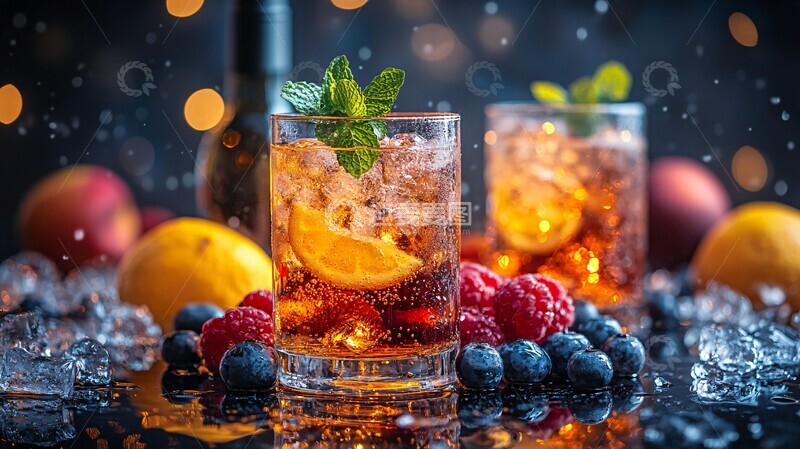 高清大图下载【趣麦麦图】酒吧冰镇酒水3