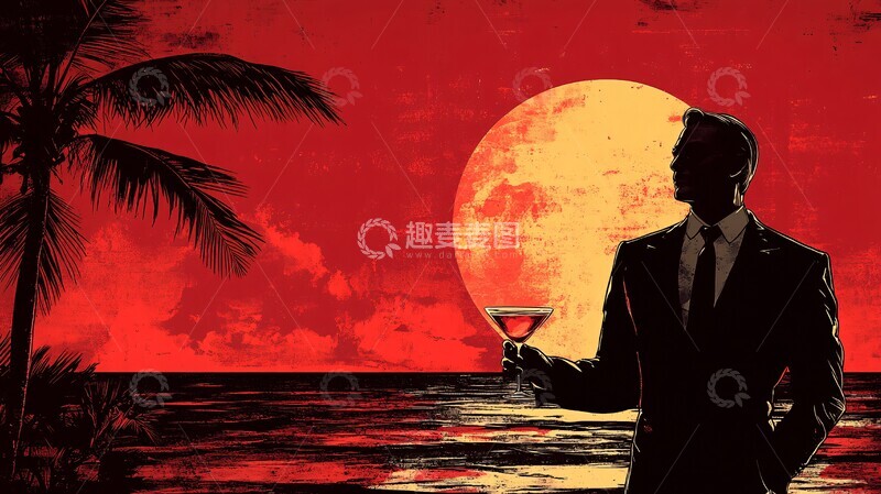 高清大图下载【趣麦麦图】热带风情鸡尾酒