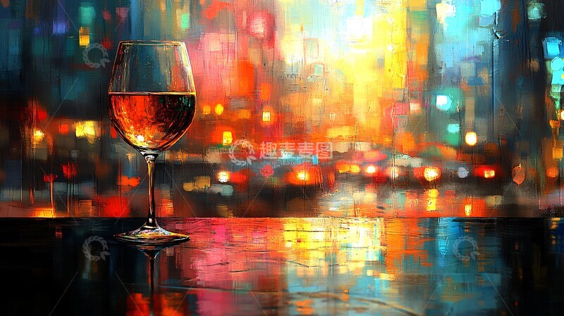 高清大图下载【趣麦麦图】酒吧里的鸡尾酒之夜1