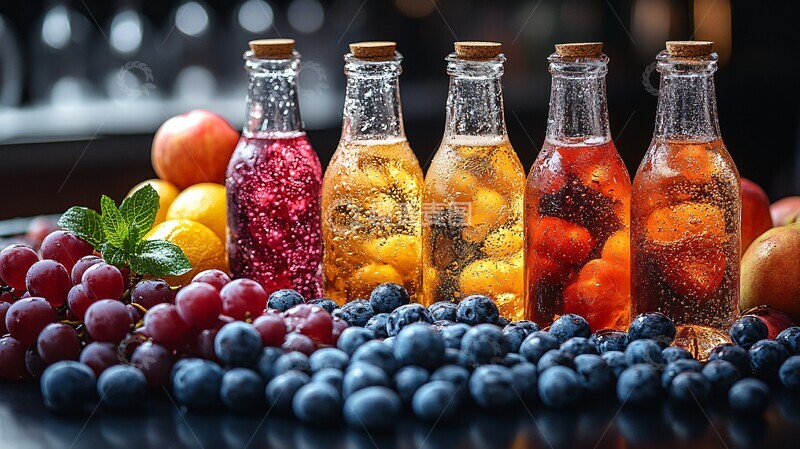 高清大图下载【趣麦麦图】酒吧冰镇酒水1