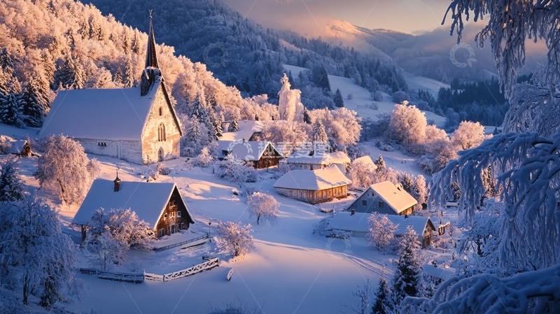 高清大图下载【趣麦麦图】高清大画幅冬天雪景12