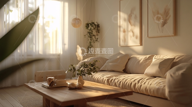 高清大图下载【趣麦麦图】黄色室内暖光太阳光21