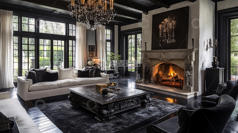 高清大图下载【趣麦麦图】壁炉与室内设计