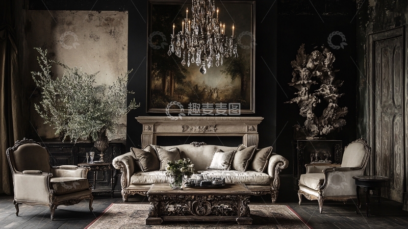 高清大图下载【趣麦麦图】世纪豪门家居摆设1